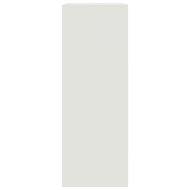 Бюфет, бял, 67x39x107 см, стомана