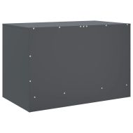 ТВ шкафове 2 бр антрацит 67x39x44 см стомана