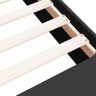 Рамка за легло, черна, 90x190 см, инженерно дърво