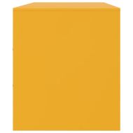 ТВ шкаф, горчица жълто, 99x39x44 см, стомана