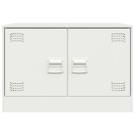 ТВ шкаф, бял, 67x39x44 см, стомана