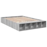 Нощно шкафче, сив сонома, 150x200 см, инженерно дърво