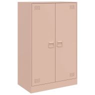 Бюфет, розов, 67x39x107 см, стомана