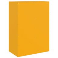 Висок шкаф, горчица жълто, 67x39x95 см, стомана