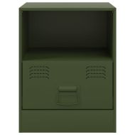 Нощни шкафчета 2 бр маслиненозелени 34,5x39x44 см стомана