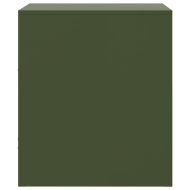 Нощни шкафчета 2 бр маслиненозелени 34,5x39x44 см стомана