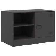 ТВ шкафове 2 бр антрацит 67x39x44 см стомана