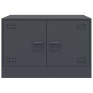 Маса за кафе, антрацит, 67x50x44 см, стомана