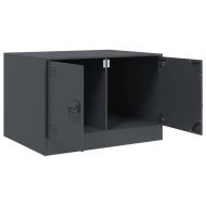 Маса за кафе, антрацит, 67x50x44 см, стомана