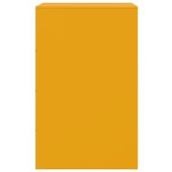 Нощно шкафче, горчица жълто, 34,5x39x62 см, стомана