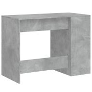 Бюро, бетонно сиво, 102x50x75 см, инженерно дърво