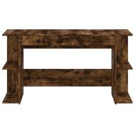 Бюро, опушен дъб, 140x50x75 см, инженерно дърво