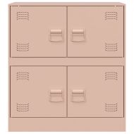 Бюфет, розов, 67x39x73 см, стомана