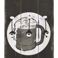 Закачалка за дрехи с 6 куки, 120х40 см