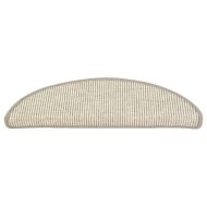 Изтривалки за стълби, 15 бр., 56x17x3 см, сребърни, полукръгли