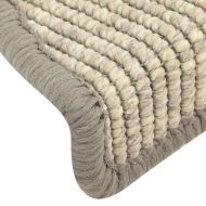 Изтривалки за стълби, 15 бр., 56x17x3 см, сребърни, полукръгли