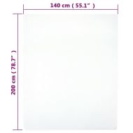 Чаршафи с ластик, 2 бр, бели, 140x200 см, памук