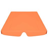 Резервен сенник за градинска люлка, оранжев, 188/168x145/110 см