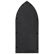 Огледало, черно, 70x30 см, желязо, за употреба на закрито