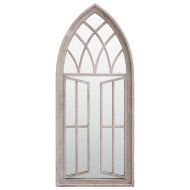 Градинско огледало пясъчно 70x30 см желязо за външна употреба