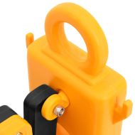 Сгъваема трафик бариера, жълто и черно, 250x38x96 см