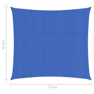 Платно-сенник, 160 г/м², синьо, 2,5x2,5 м, HDPE