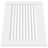 Врати за шкафове решетен дизайн 4 бр бял 39,5x49,4 см бор масив