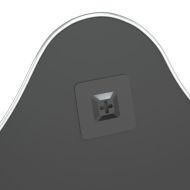 Стенно огледало сребро 60x50 см