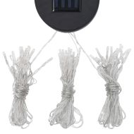 Шатра със завеси и LED светещи стрингове, 3х3 м, антрацит