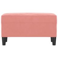 Пейка, розова, 70x35x41 см, кадифе