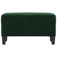 Пейка, тъмнозелена, 70x35x41 см, кадифе