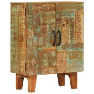 Ръчно резбован бюфет 55x30x75 см масивно регенерирано дърво