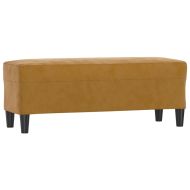 Пейка, кафяв, 100x35x41 см, кадифе