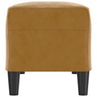 Пейка, кафяв, 100x35x41 см, кадифе