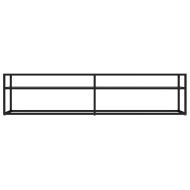 ТВ шкаф, прозрачен, 180x40x40,5 см, закалено стъкло