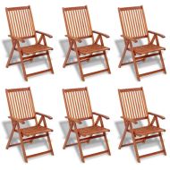 Градински трапезен комплект от 7 части, акация масив