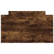 Рамка за легло с горна и долна табла, опушен дъб, 90x200 см