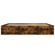 Рамка за легло, опушен дъб, 200x200 см