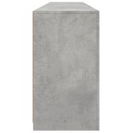 Сайдборд с LED светлини, бетонно сив, 181,5x37x67 см