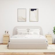 Нощни шкафчета с LED осветление, 2 бр, сонома дъб, 35x39x55 см