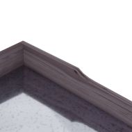 Маса за разсаждане с рафтове сива 78x38x82,5 см масивна ела