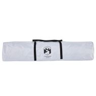 Куполна къмпинг палатка 2 души бял затъмняващ плат водоустойчив