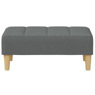 Табуретка, тъмносива, 77x55x31 см, плат