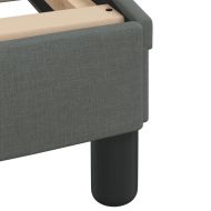 Легло с матрак Dover, тъмносиво, 140x190 см плат