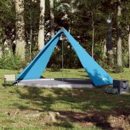 Семейна палатка, типи, 8-местна, синя, водоустойчива