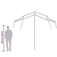 Брезент за къмпинг, син, 300x294 см, водоустойчив