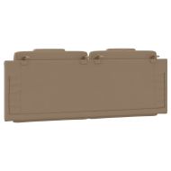 Мека табла за легло Viana, капучино, 140 см, изкуствена кожа