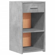 Нощни шкафчета 2 бр бетонно сиво 35x34x65 см инженерно дърво