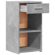 Нощни шкафчета 2 бр бетонно сиво 35x34x65 см инженерно дърво