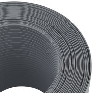 Ленти за покриване на огради 10 бр сив 252,5x19 см PVC